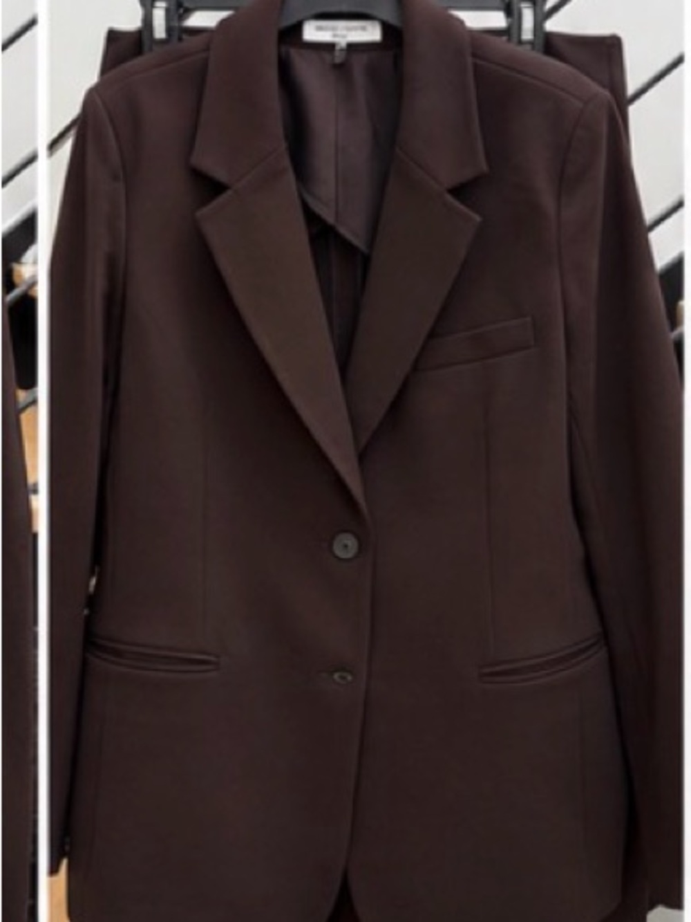 Banana Republic “SLIM EVERYWHERE PONTE” Dark Brown Single-Breasted Blazer